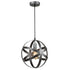 Industrial Globe Pendant Light Antique Silver Kitchen island Lights